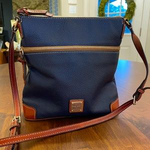 Dooney & Bourke Midnight Blue pebble grain crossbody.